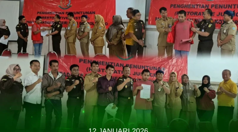 PENYERAHAN SURAT KETETAPAN PENYELESAIAN PERKARA BERDASARKAN KEADILAN RESTORATIVE